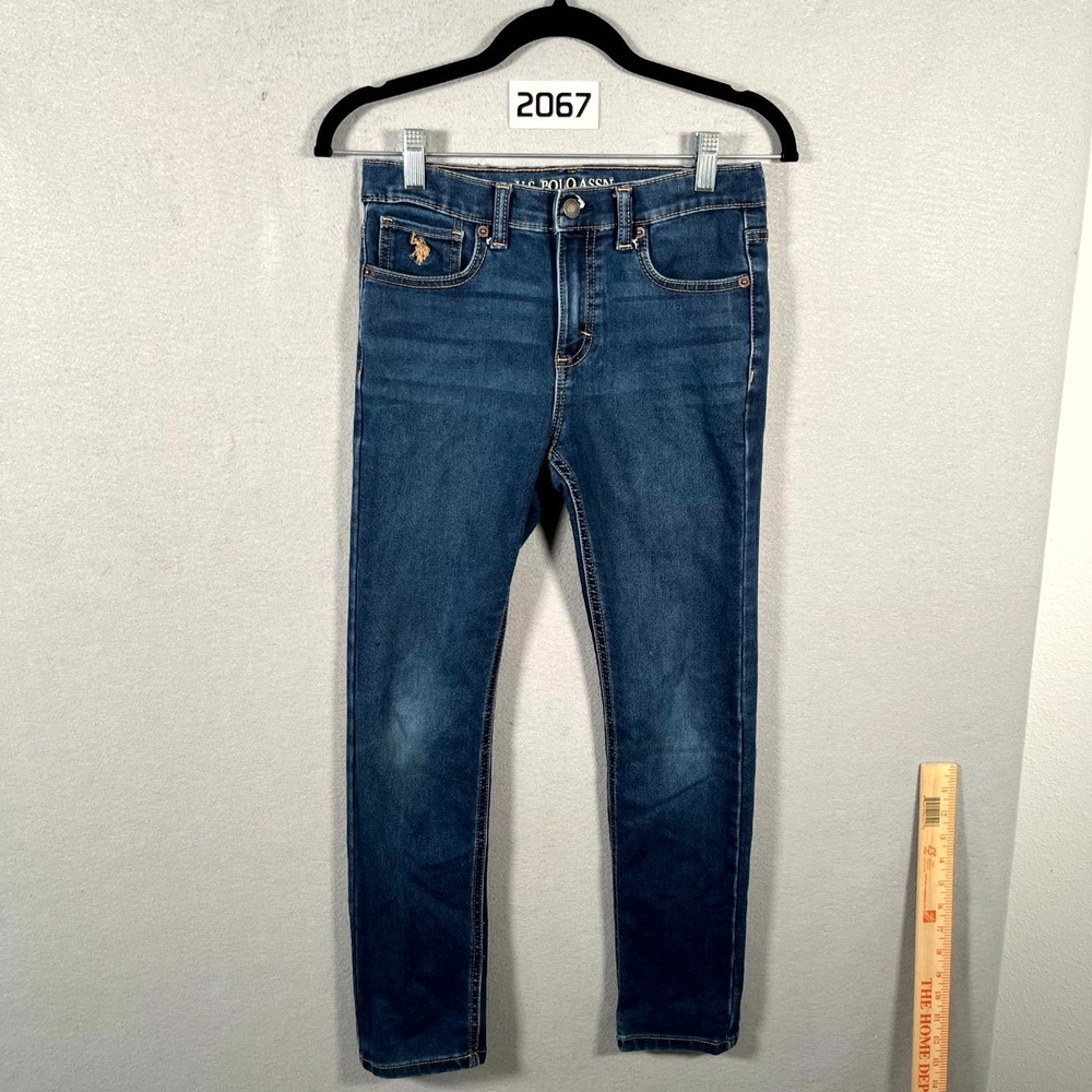 U.S. Polo Assn. Jeans Women 12 Blue Denim Everyday Wear Medium Wash Straight Leg